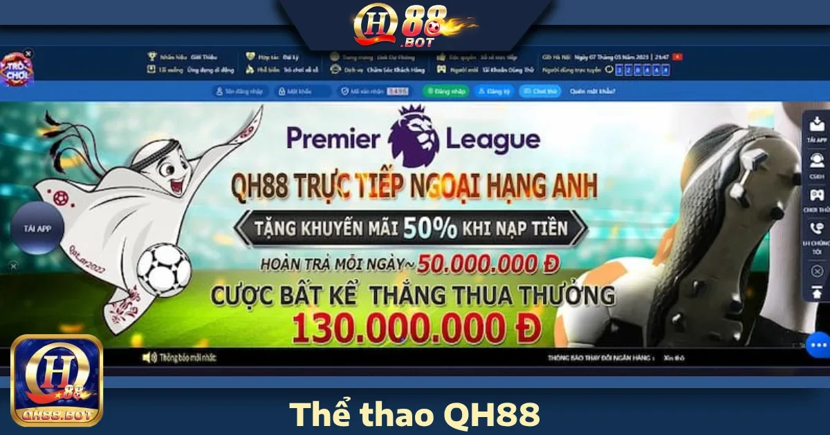 Ưu đãi đặc biệt khi tham gia Thể thao QH88